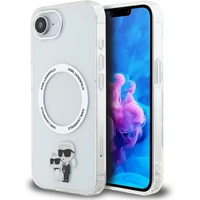 Karl Lagerfeld IML Karl a Choupette MagSafe kryt iPhone 17e/16e priehľadný - Puzdra