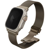 UNIQ DANTE PRE APPLE WATCH SELF ADJUSTABLE MESH STEEL BAND 49/46/45/44MM - EMBER GOLD (EMBER GOLD) - Remienky