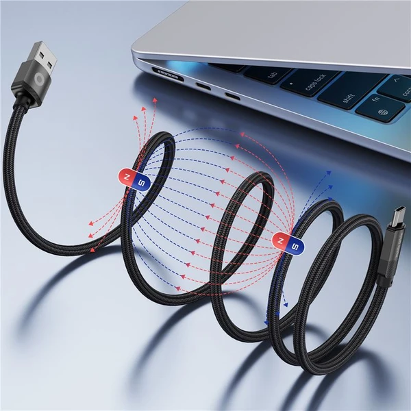 Mobile Origin Magnetic Patent Original Cable USB-A to USB-C 1m, black - Káble - Obrázok 63d08036dee44c19a67aa240b6243df7