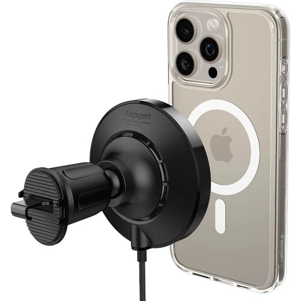 Spigen OneTap Pro 3 Cryomax Airvent Hook MagSafe držiak do auta s chladením, čierny - Držiaky - Obrázok 63d313e3738e4a38baf1336b4b60bf87