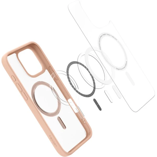 Spigen Ultra Hybrid MagSafe kryt iPhone 16 Pro Max frost rose titanium - Puzdra - Obrázok 63e76cd22e8d4957ba8e4b477ccc0add