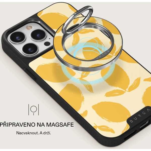 Burga Magnetic Ring držiak Lemon Tart strieborný - Držiaky - Obrázok 63ea0a16068c4a60a8fc20574575ca91