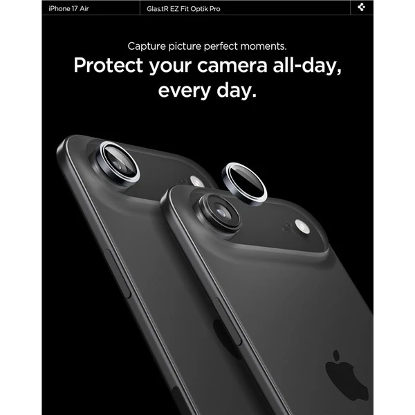 Spigen Glass TR EZ Fit Optik Pro skla iPhone Air gray (2 ks) - Ochranné fólie a sklo - Obrázok 64151089a766499793d76c58cde8b645