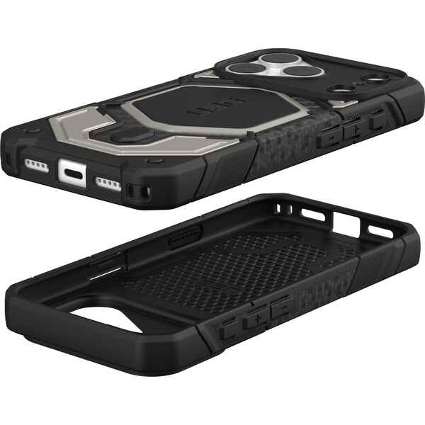 UAG Monarch Pro MagSafe Titanium kryt iPhone 18 Pro/17 Pro strieborný - Puzdra - Obrázok 641992cb8b6548e4b52076e6237c0957