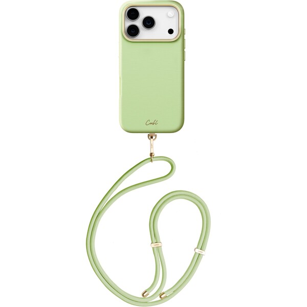 UNIQ Coehl Mirelle MagSafe kryt s pútkom iPhone 17 Pro Lint Green