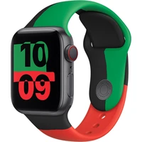 Apple Watch 41/40/38mm športový remienok Black Unity S/M - Remienky