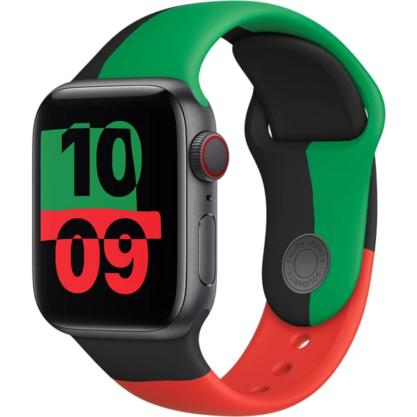 Apple Watch 41/40/38mm športový remienok Black Unity S/M - Remienky - Hlavný obrázok