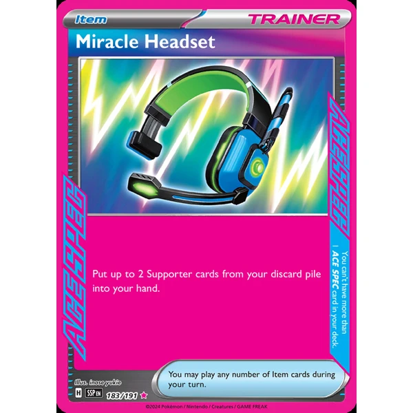 Miracle Headset (SSP 183) - Surging Sparks [Holo] - Kusové karty - Hlavný obrázok