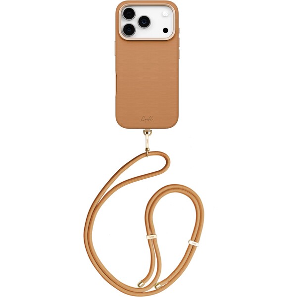 UNIQ Coehl Mirelle MagSafe kryt s pútkom iPhone 17 Pro Pecan Brown
