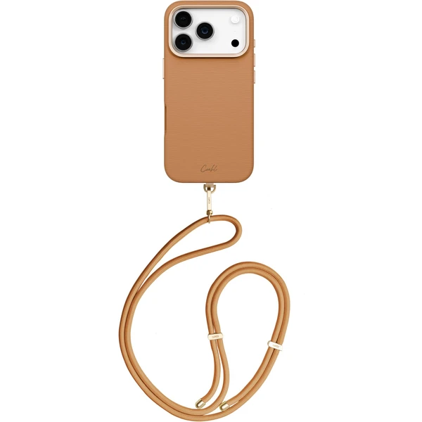 UNIQ Coehl Mirelle MagSafe kryt s pútkom iPhone 17 Pro Pecan Brown - Puzdra - Hlavný obrázok