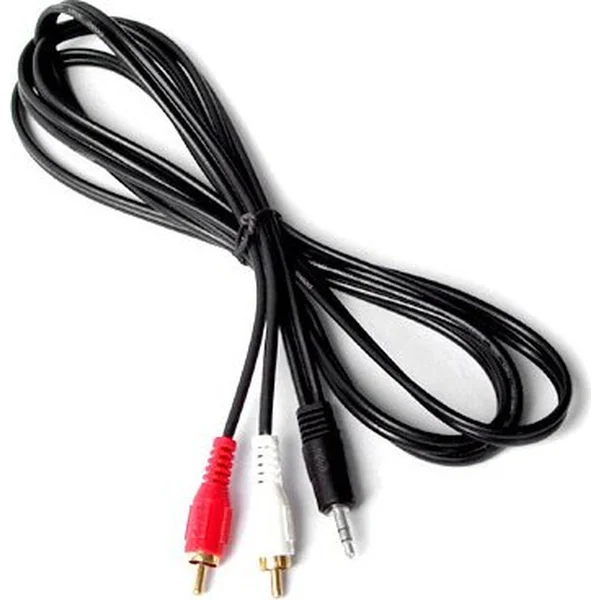 PremiumCord 2,5mm/2x Cinch kábel 2m čierny - Káble a redukcie - Hlavný obrázok