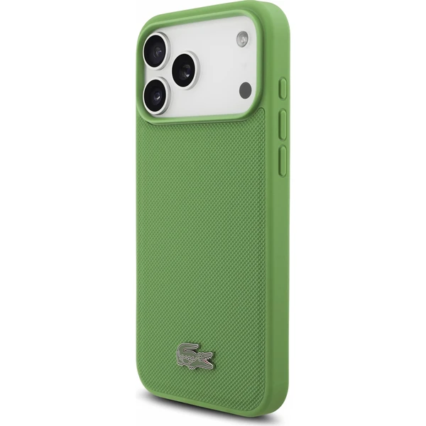 Lacoste PVC Iconic Petit Pique Metal Logo MagSafe Zadný kryt pre iPhone 18 Pro Max Estragon - Puzdra - Obrázok 647b4b952c68467c904038cf7e0672be