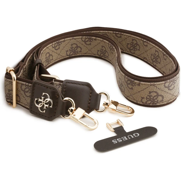 Guess Crossbody popruh PU 4G Metal Logo hnedý - Popruhy a crossbody - Obrázok 647fc036a42342989b2c9a246d0af341