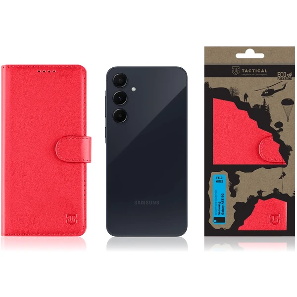 Tactical Field Notes púzdro Samsung Galaxy A55 5G červené - Puzdra - Obrázok 6483000K01