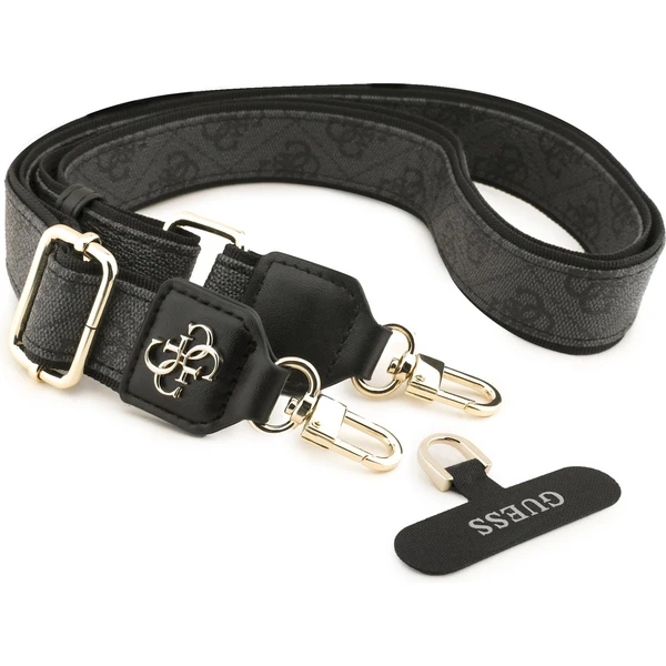 Guess Crossbody popruh PU 4G Metal Logo čierny - Popruhy a crossbody - Obrázok 6489962ad0e74ad88d5c55689a03319e