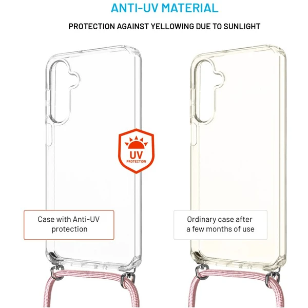 FIXED Pure Neck kryt s ružovou šnúrkou na krk pre Samsung Galaxy A16 4G/5G - Puzdra - Obrázok 649cdbec47614bd397d78ecf6c25bb2d