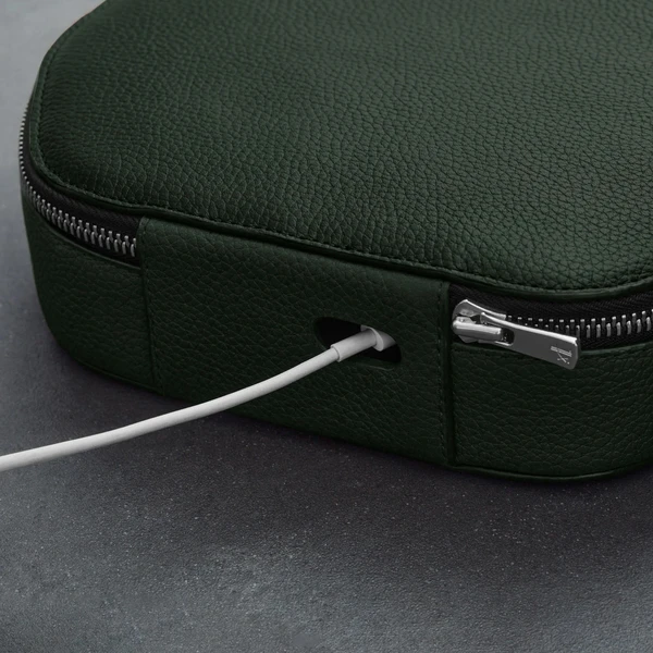 Woolnut kožené puzdro pre AirPods Max zelené - Puzdra - Obrázok 64KR100501