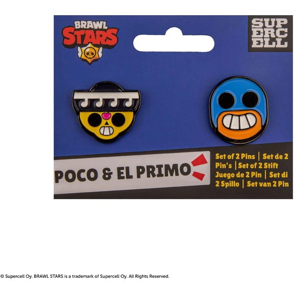 Set odznakov Brawl Stars - Poco & El Primo - Odznaky - Obrázok 64PN000K01