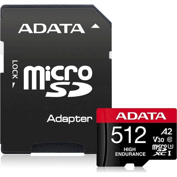 E-shop ADATA High Endurance microSDXC 512GB + SD adaptér