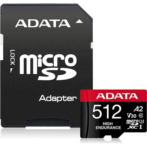 ADATA High Endurance microSDXC 512GB + SD adaptér - Pamäťové karty - Hlavný obrázok