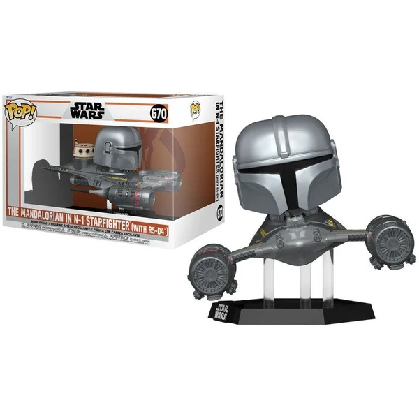 Funko POP! #670 Rides: SW Mandalorian S9 - Mandalorian in N1 Starfighter - Funko POP! - Hlavný obrázok