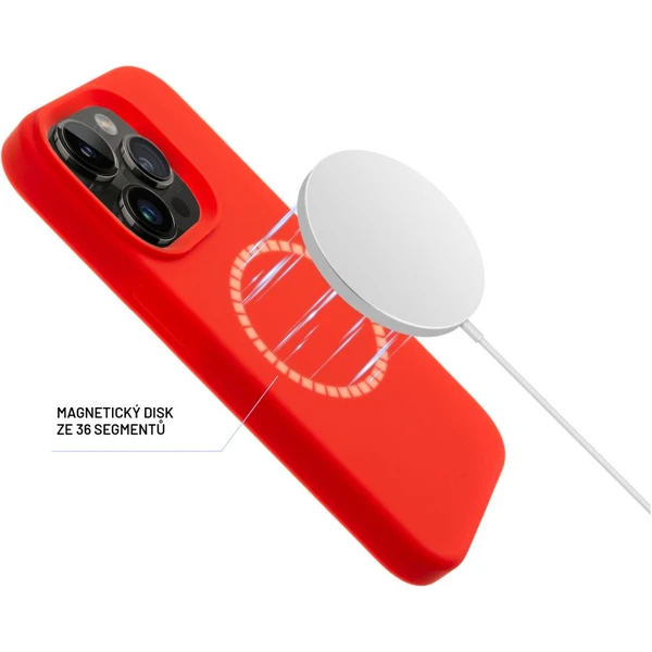 FIXED MagFlow silikónový kryt s MagSafe Apple iPhone 17e/16e červený - Puzdra - Obrázok 64da80ec233b4823823c90e2bc10df2c