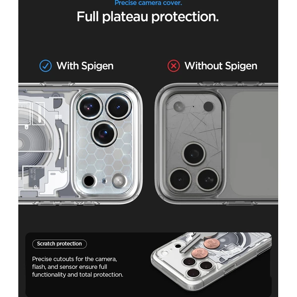 Spigen Ultra Hybrid MagSafe kryt iPhone 18 Pro/17 Pro zero one white - Puzdra - Obrázok 64e525627fdc40708ded362d1fd0c324