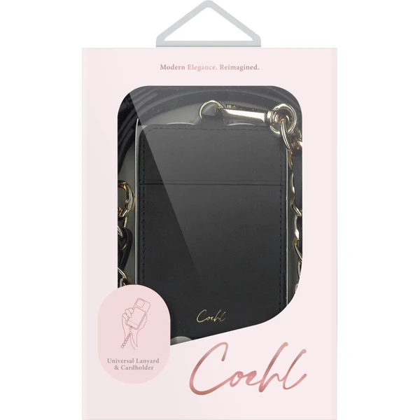 UNIQ Coehl Caryne 3v1 univerzálny popruh na krk/putko na ruku/držiak na kartu Ebony - Pútka - Obrázok 64e5aa4687e14a46bb4d7c7484e5f796