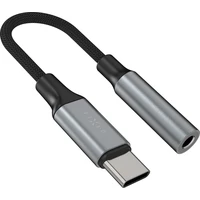 FIXED Link hliníková redukce USB-C na 3,5mm jack, vesmírně šedá - Káble a redukcie