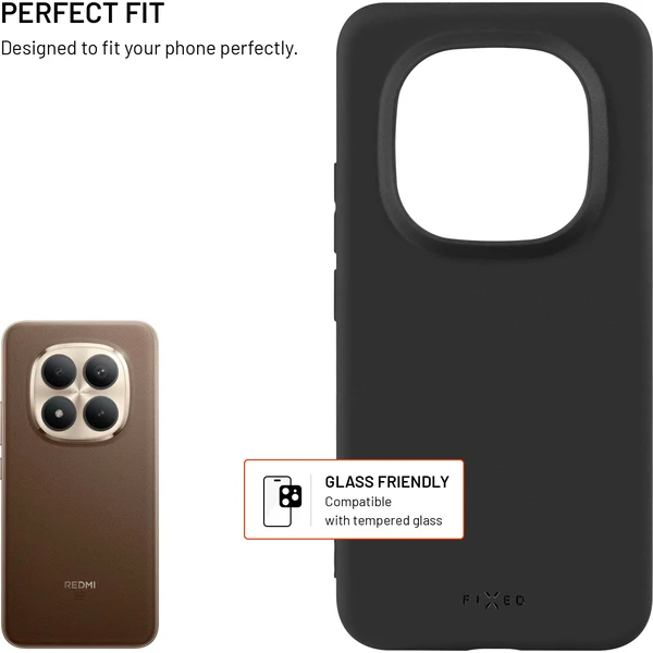 FIXED Story silikónový kryt Xiaomi Redmi Note 15 Pro+ 5G čierny - Puzdra - Obrázok 65221523a14449a8b23c2b09e3cc3454