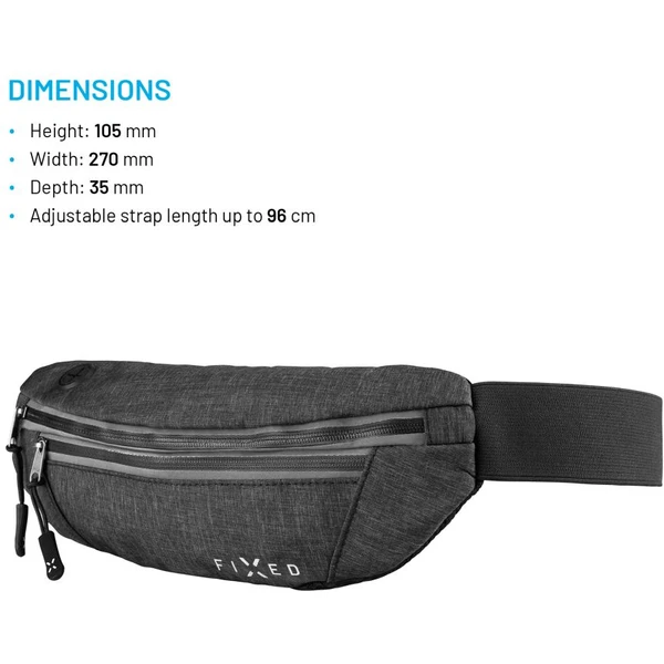 FIXED Sportbelt športová ľadvinka šedá - Ľadvinky - Obrázok 652735f0d09841208f18099b67d7981b