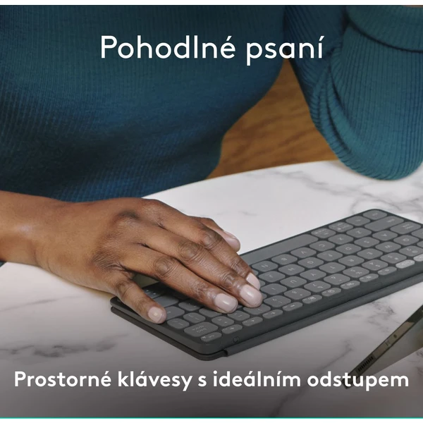 Logitech Keys to go 2 bezdrôtová US klávesnica grafitová - Klávesnice - Obrázok 6545000J01