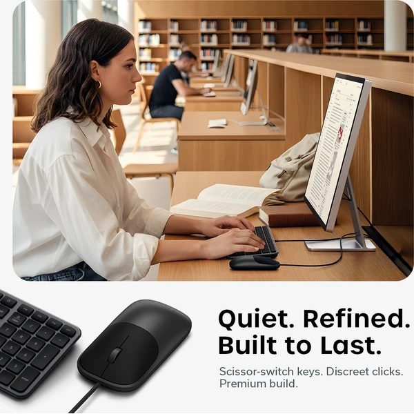 Satechi Slim CLX3 Wired Combo (Keyboard and Mouse) - US English - Space Black - Klávesnicové sety - Obrázok 6549ed4ca5744c91abb6c5f3adb66f85