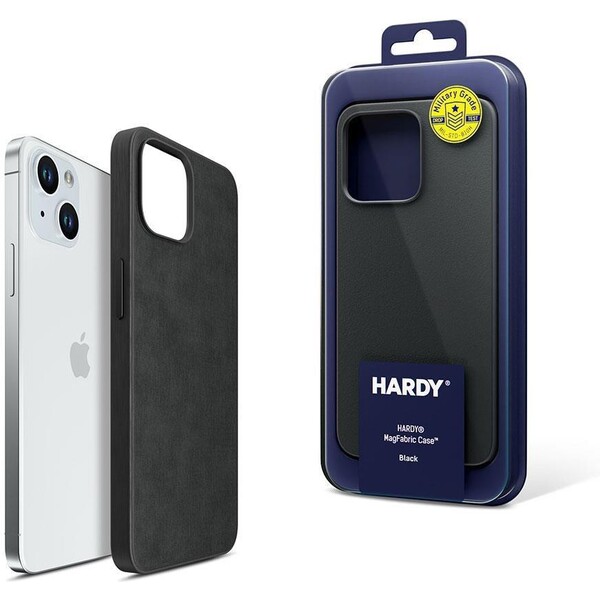3mk Hardy MagFabric Case kryt Apple iPhone 15 Pro Max čierny