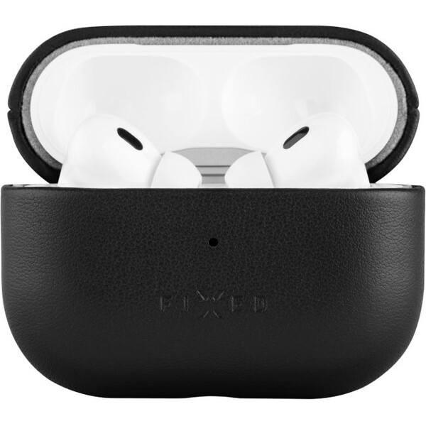 FIXED PodsLeather kožené púzdro pre Apple AirPods 3 čierne