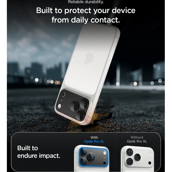 Spigen Glass tR EZ Fit Optik Pro XL 1 Pack sklo na fotoaparát iPhone 18 Pro Max tmavošedé - Ochranné fólie a sklo - Obrázok 657b5e7d16ba46d2b9fe94621b14224e