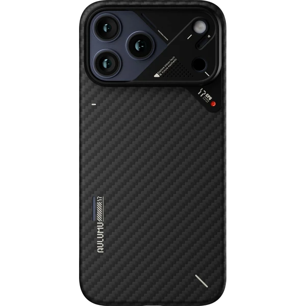 Aulumu A17 Aramidové vlákno MagSafe kryt iPhone 17 Pro Max Black - Puzdra - Obrázok 6588459671e04400bafbdf030c95f5e7