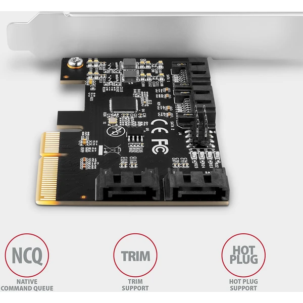 AXAGON PCES-SJ2 PCIe radič 2x interný SATA 6G port - Radiče - Obrázok 65O0000J01