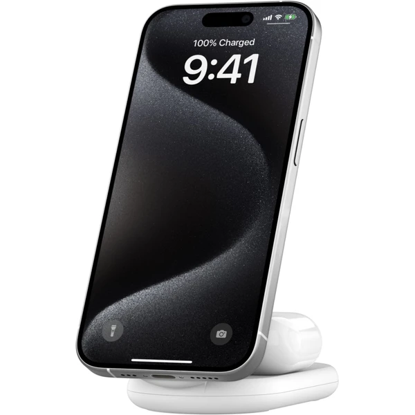 Belkin BOOST CHARGE Qi2 (MagSafe) 15W 2v1 skladacia nabíjačka biela - Nabíjačky - Obrázok 65S9000P01