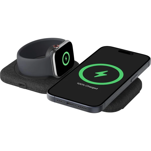 Belkin BOOST CHARGE™ PRE Qi2 15W 2v1 Bezdrôtová MagSafe cestovná podložka pre iPhone/Apple Watch/Air - Nabíjačky - Hlavný obrázok