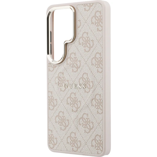 Guess PU Leather 4G Gold Frame Magnetický kryt Samsung Galaxy S26 Ultra ružový - Puzdra - Obrázok 65aff1b43e6a42c18a250cdabe1f9cad