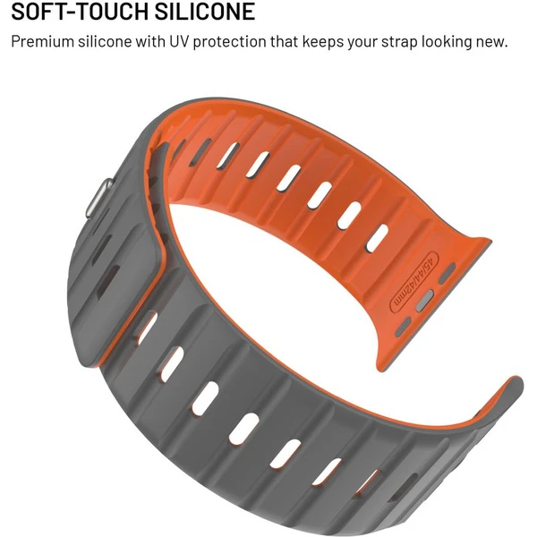 FIXED Silicone Magnetic Strap remienok Apple Watch 44/45/46/49mm svetlo šedý - Remienky - Obrázok 65b9e71ff4f84bcba2fc387e96c5728d