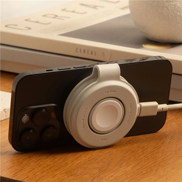 Native Union Voyage 2v1 Qi2 (MagSafe) bezdrôtová nabíjačka šedá - Nabíjačky - Obrázok 65eb35a322d04e53b0bde150eda72224