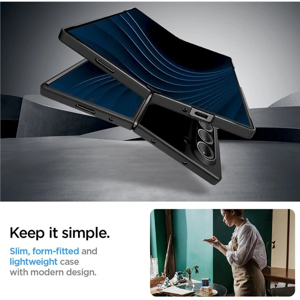 Spigen Air Skin kryt Samsung Galaxy Z Fold6 čierny - Puzdra - Obrázok 65f3169c0a114c648e66e746e6e61796