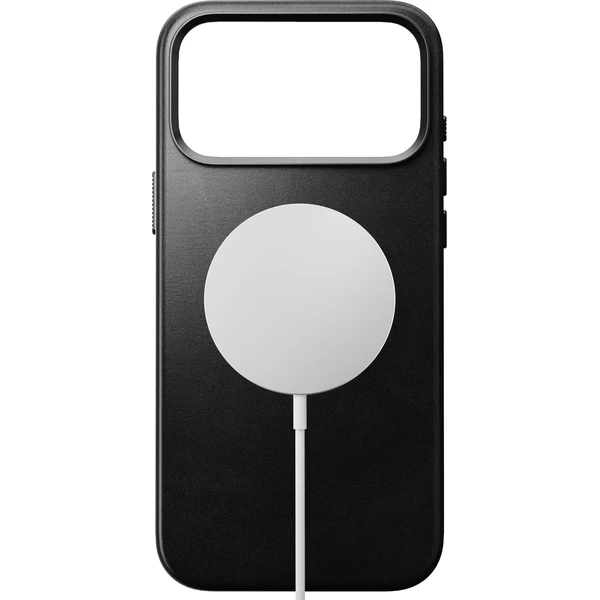 Nomad Traditional Leather (Horween) MagSafe kožený kryt iPhone 18 Pro Max Black - Puzdra - Obrázok 660901f6ab274eb7bd183fd95728235e