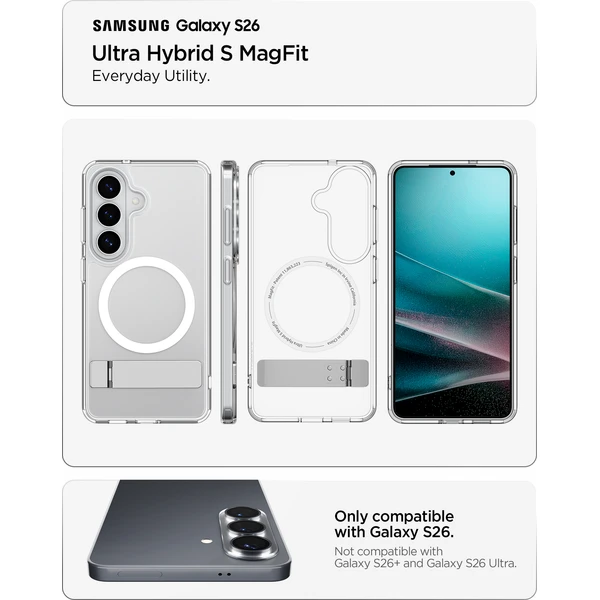 Spigen Ultra Hybrid S MagSafe kryt Samsung Galaxy S26 biely - Puzdra - Obrázok 663f19d881134b3ba80bf1ce4a594114