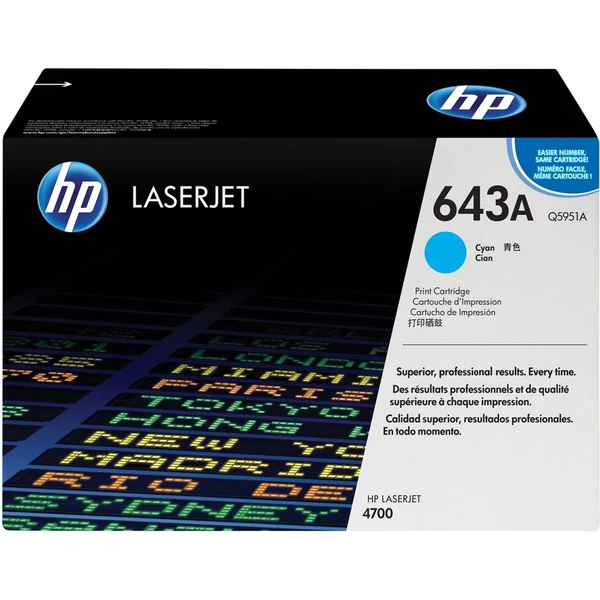 HP Q5951A č. 643A Azúrová originálna - Tonery - Hlavný obrázok
