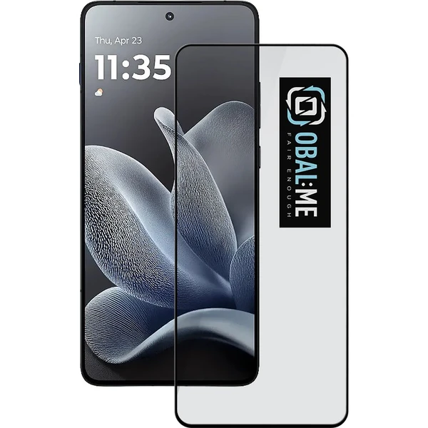 OBAL:ME 5D tvrdené sklo Motorola Edge 70 čierne - Ochranné fólie a sklo - Hlavný obrázok