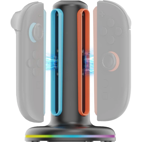 iPega SW2052 nabíjacia stanica s RGB pre JoyCon Ovládače Nintendo Switch 2 čierna - Nabíjačky - Obrázok 66604d7691a64b38b47f559bdcfe5a29