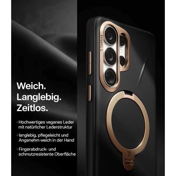 Torras Ostand Q3 VegSkin MagSafe kryt Samsung Galaxy S26 Ultra obsidian black - Puzdra - Obrázok 6671a7a8b3eb471cbf65b2bdec46b334